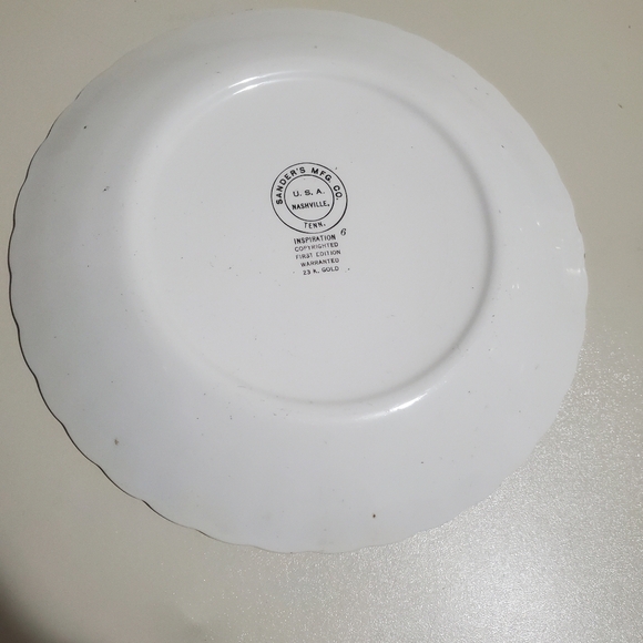 Vintage Sander’s Mfg Co  Jesus plate 24 Karat gold - Picture 6 of 8